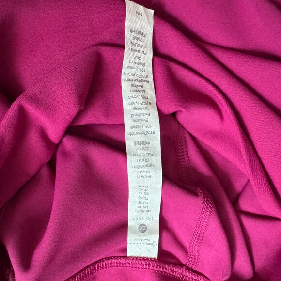 NWOT CRZ YOGA Womens Butterluxe Biker Shorts with Pockets 5" Magenta - Picture 5 of 5